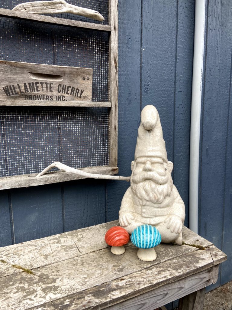 my friend the gnome. wonder what he is doing in salem, or